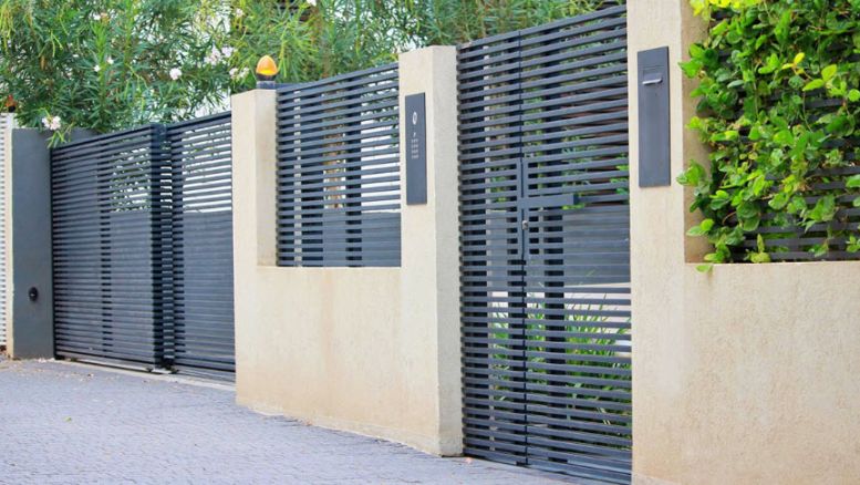 walk-in and drive-in matching security gates